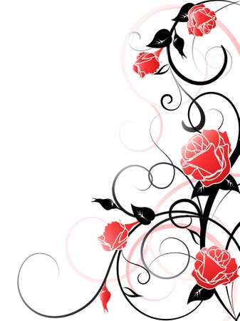 	Vector Rose Backgroundのイラスト素材