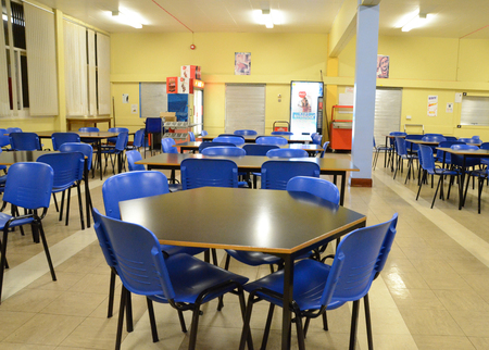 Ballymoney, Northern Ireland - November 4th ,2013:- The Canteen at Northern Regional College Ballymoneyのeditorial素材