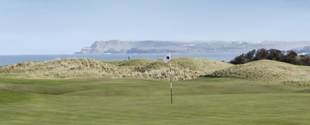 18th Feb 2015 Royal Portrush Golf Club , Portrush ,Co. Antrim N.Ireland. Taken on the Royal Portrush Golf Club Course in 2015. This course (with some changes) is to host the 2019 British Open.のeditorial素材