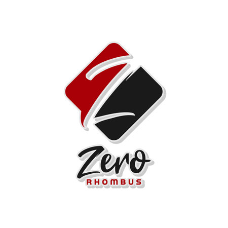 Abstract Brush Initial Letter Z with Square Logo designのイラスト素材