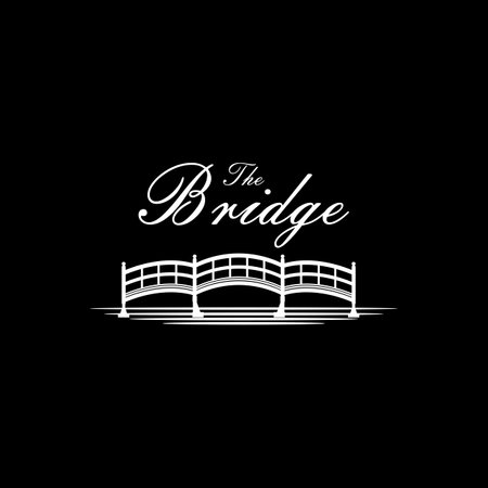 Wooden Bridge Logo, Garden Bridge Decoration Vector Design Inspirationのイラスト素材