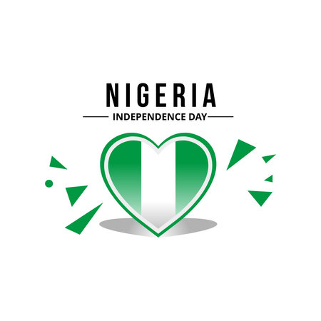 senegal flag in the middle of a heart ornament with original colorのイラスト素材