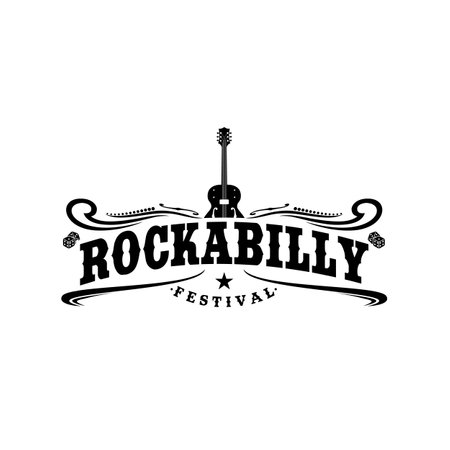 downtown nightclub vintage retro logo, western logo designのイラスト素材