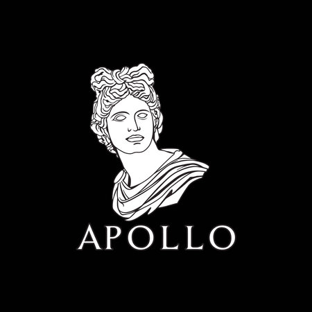 Apollo Greek Roman God Sculpture Design Inspirationのイラスト素材