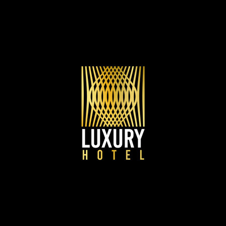 luxury and simple logo for hotel, entertainment venue, or for luxury placeのイラスト素材