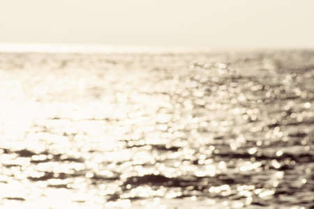 Blur of bokeh seascape backgroundの写真素材