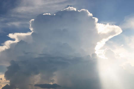 Beautiful Nimbus in Cloudscapeの写真素材