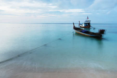 Seascape scene in sunriseの写真素材