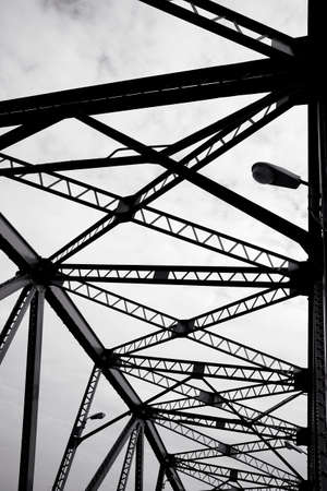 Abstract Metal structural of bridge detailの写真素材
