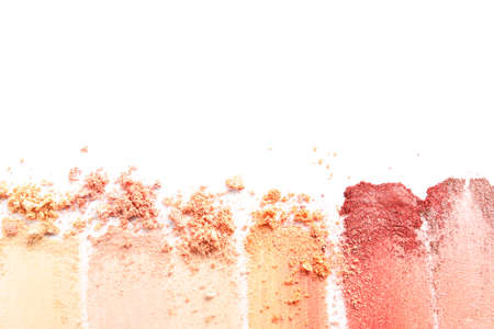 Eyeshadows isolated on white background. Makeup productsの写真素材