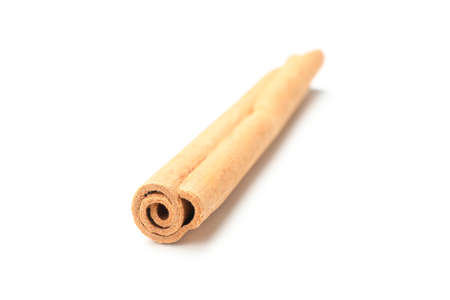 Cinnamon stick isolated on white background. Sweet spiceの写真素材