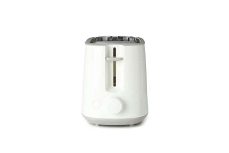 Toaster for bread isolated on white background, front view