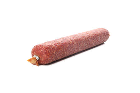 Delicious sausage stick isolated on white backgroundの写真素材