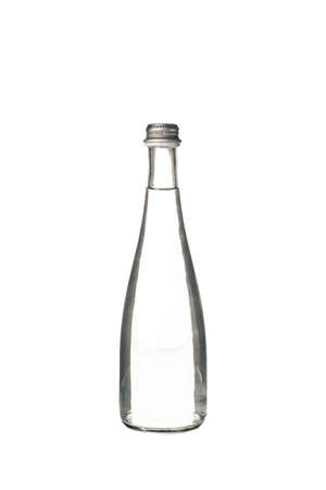 Bottle with water isolated on white backgroundの写真素材