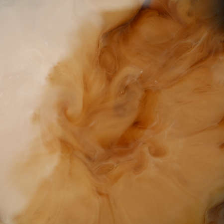 Ice coffee, close up. Cup of fresh coffeeの写真素材