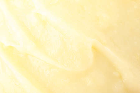 Vegetable puree on whole background, macro. Baby foodの写真素材