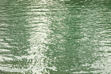 Clear water of a beautiful mountain riverの写真素材