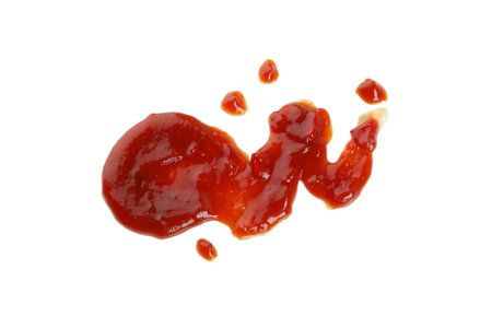 Barbecue sauce spot isolated on white backgroundの写真素材