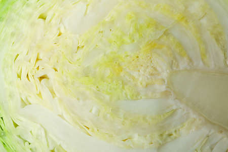 Fresh green cabbage on whole background, close upの写真素材