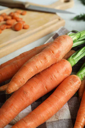 Concept of fresh vegetable with carrot, close up