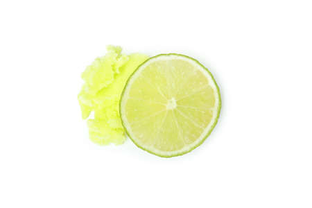 Skin care scrub isolated on white backgroundの写真素材