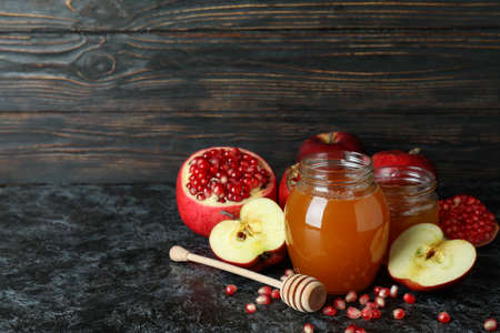 Concept of Jewish New Year Rosh Hashanahの写真素材