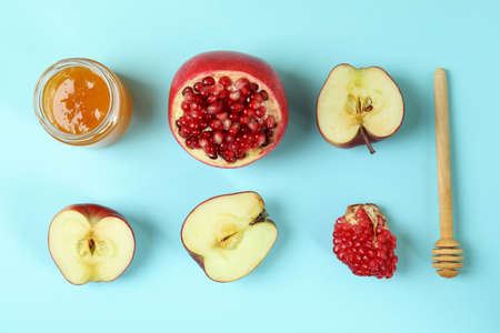 Concept of Jewish New Year Rosh Hashanahの写真素材