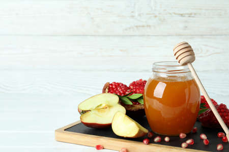 Concept of Jewish New Year Rosh Hashanahの写真素材