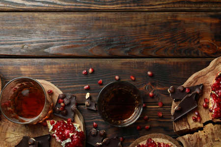 Concept of hard alcoholic drinks with cognacの写真素材