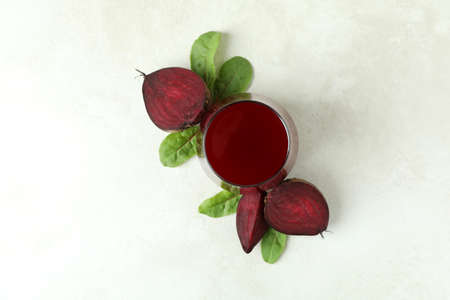 Concept of healthy drink with beetroot smoothieの写真素材