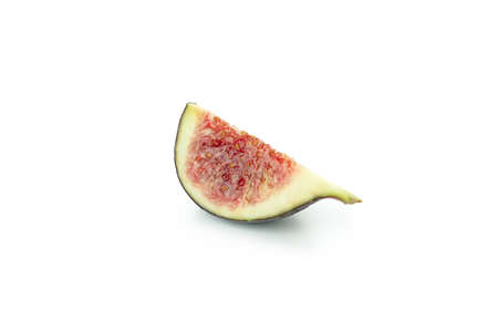 Fresh ripe fig isolated on white background