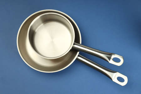 Kitchen utensil on white background, top view.の写真素材