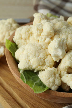 Concept of tasty food with cauliflower, close upの写真素材