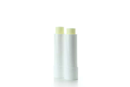 Eco lipstick isolated on white background, close upの写真素材