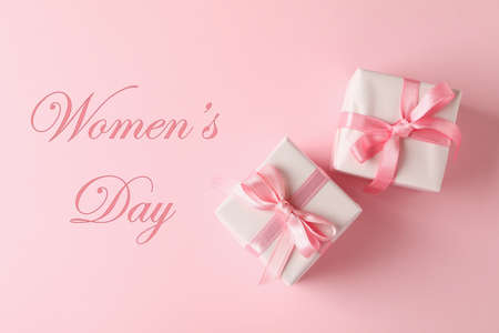 Women's day or 8 march composition with text