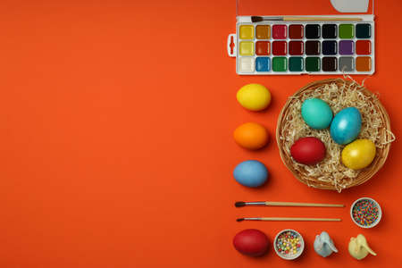 Concept of Happy Easter, space for text