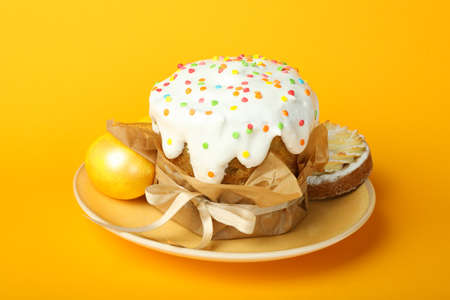 Concept of tasty Easter food, close upの写真素材