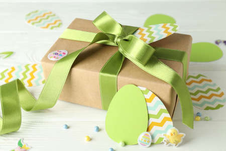 Concept of Happy Easter holidays, close up