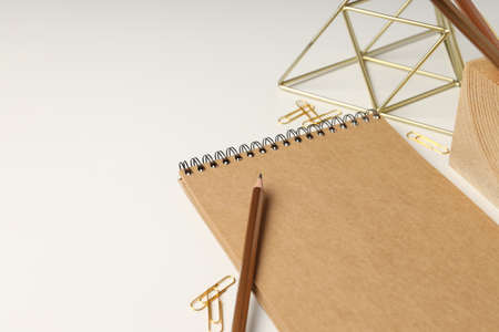 Concept of stationary accessories, space for text