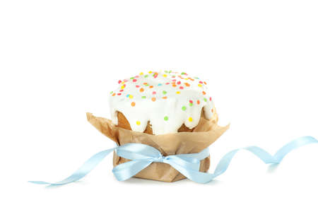 Concept of Easter food isolated on white background