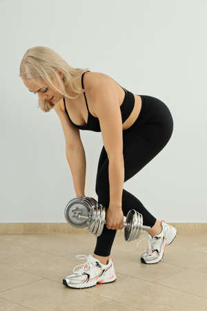 Concept of healthy lifestyle with sporty woman