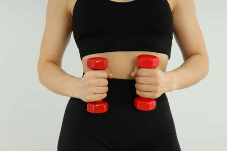 Concept of healthy lifestyle with sporty woman