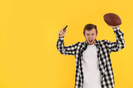 Concept of people with young man, space for textの写真素材