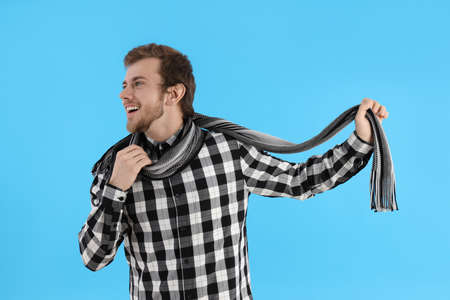 Concept of people with attractive young man