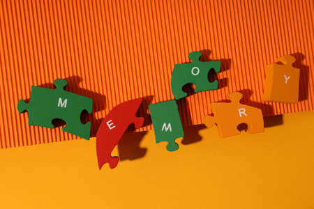 Concept of problems with memory, amnesia diseaseの写真素材