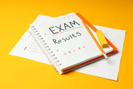 Concept of exams and tests, close upの写真素材