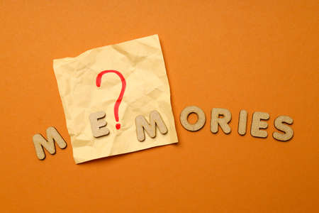 Concept of problems with memory, amnesia diseaseの写真素材