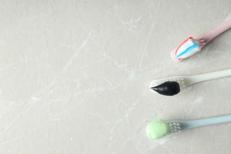 Concept of tooth or oral care, space for text