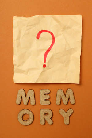 Concept of problems with memory, amnesia diseaseの写真素材