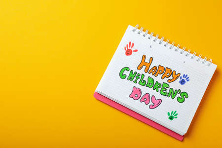 Concept of World Children's Day, space for text